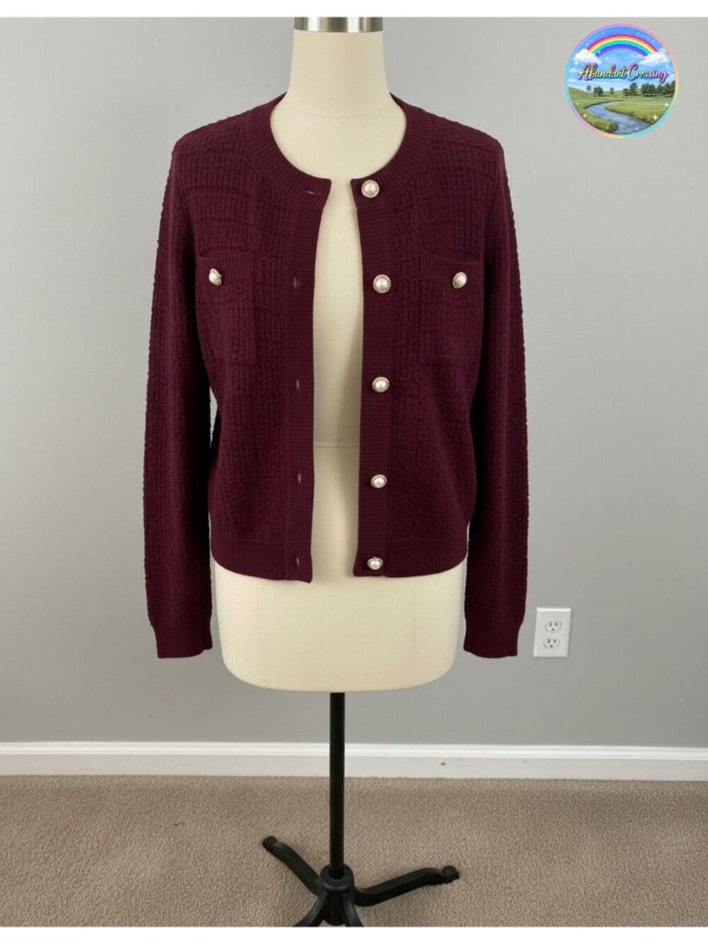 GRACE KARIN Women's Cardigan Sweater Button Knit Jacket Long Sleeve